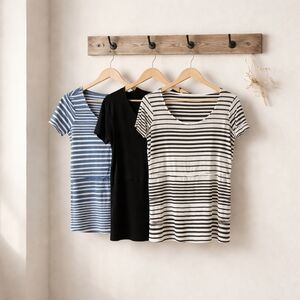 Motherhood Blue, Black, and White Nursing T-Shirts